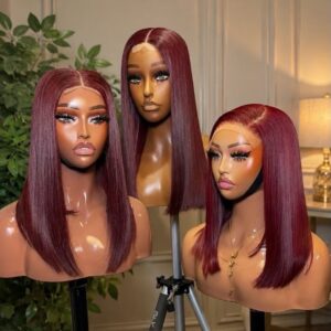Sdd 99j with closure. 4 by 4 sdd bone straight  💯 human hair 10" 78,000 12" 90,000 14" 110,000 16" 130,000 18" 144,000 20" 169,000